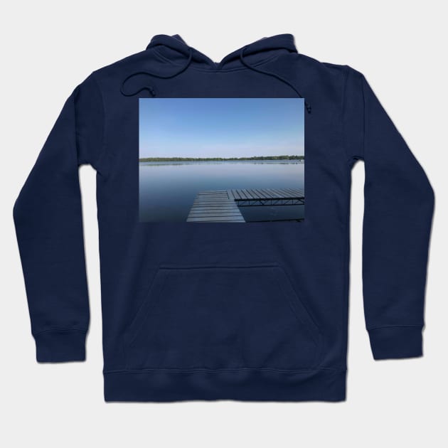 Dock on the Lake Hoodie by Humerushumor